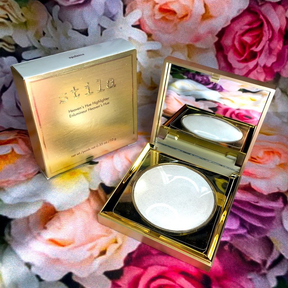 Stila Heaven’s Hugh highlighter .35 oz 10 g color opulence new Gold compact